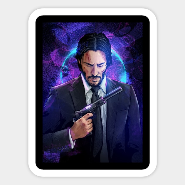 John Wick Sticker by nabakumov